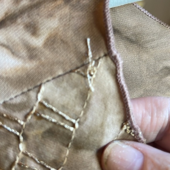 Mocha ☕️ and Cream Stretchy Plus size 3/4 Sleeve top - Picture 7 of 7